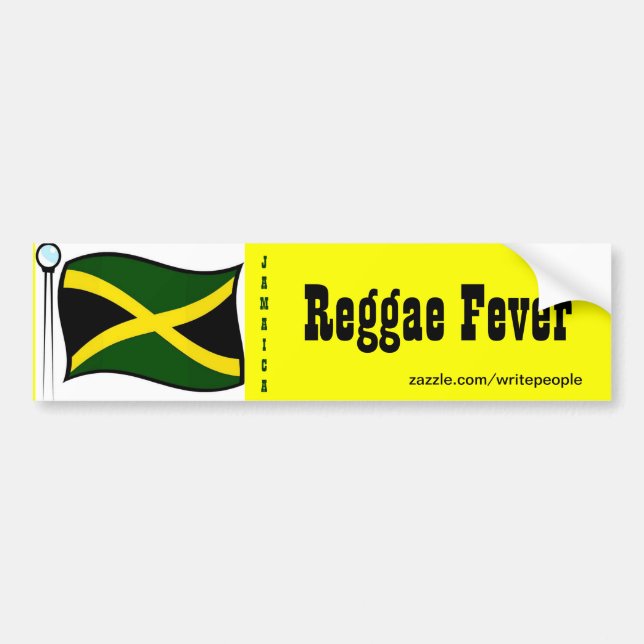 Adesivos jamaicanos para-choques-Reggae (Frente)