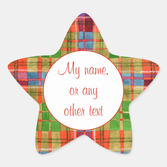 ADESIVOS MAC RAE TARTAN Star Matte (Frente)