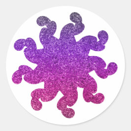 Adesivos Mandala Brilhantes Roxo e Rosa