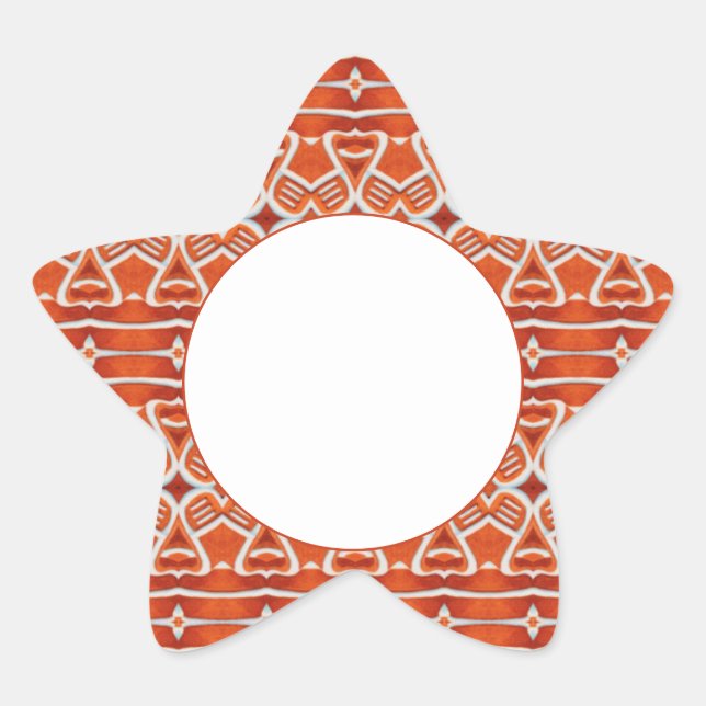 Adesivos Matte GINGERBREAD Star (Frente)