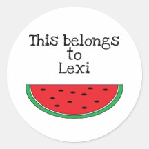 Adesivos "Melancia" Personalizados