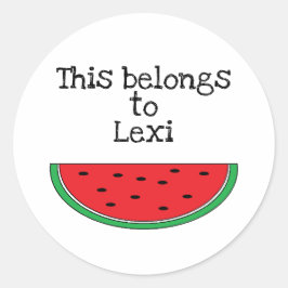 Adesivos "Melancia" Personalizados