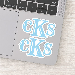 Adesivos Monogramas  Etiquetas iniciais modernas o