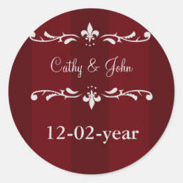 adesivos monogramas vermelhos