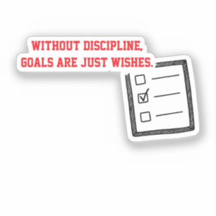 Adesivos Motivacionais "Disciplina"