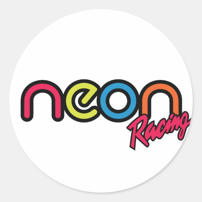 Adesivos Neon Racing (Frente)