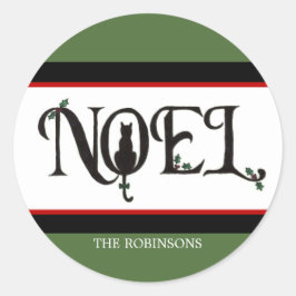 Adesivos Noel Cat Holiday