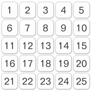 Adesivos numéricos quadrados personalizáveis preto