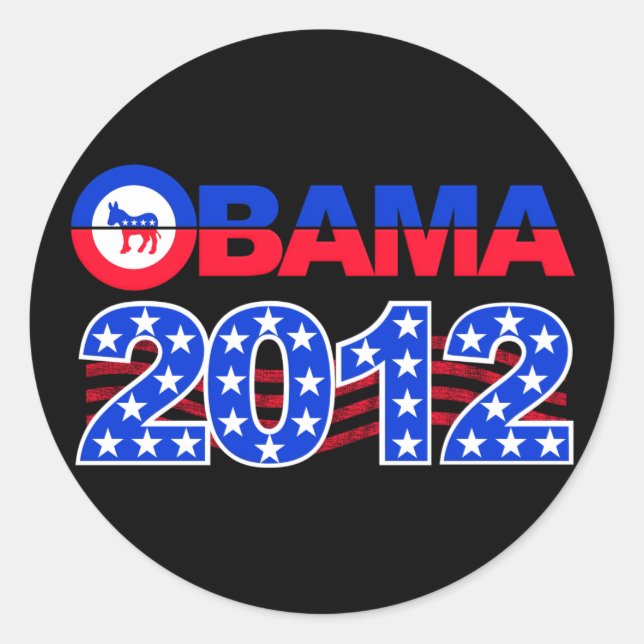 Adesivos OBAMA 2012 (Frente)