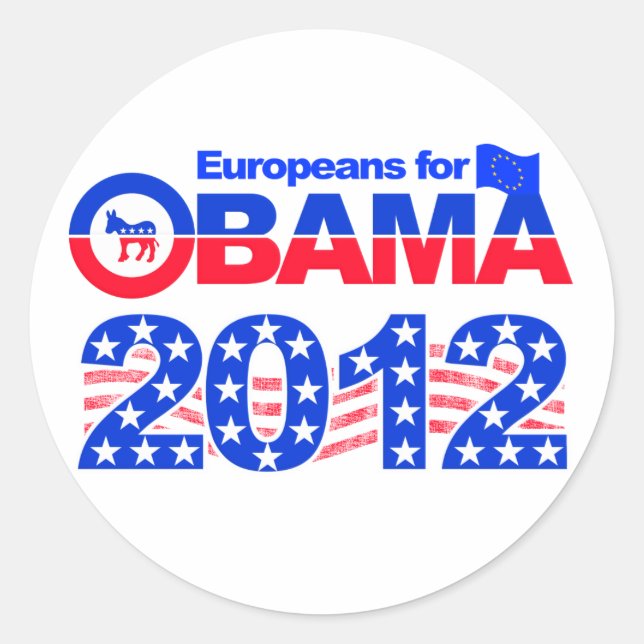 Adesivos OBAMA 2012 (Frente)