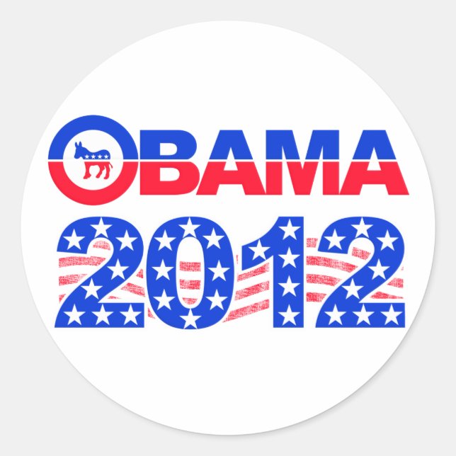 Adesivos OBAMA 2012 (Frente)