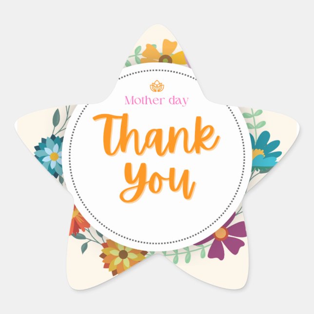 adesivos obrigado dia da mãe (Frente)