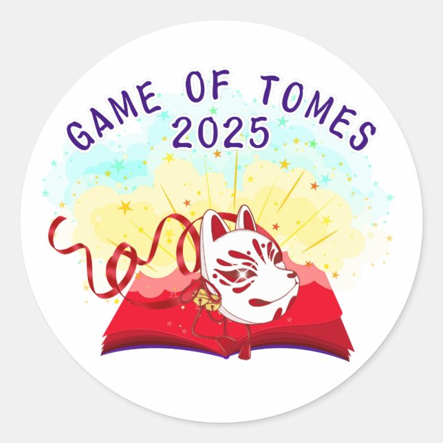 Adesivos Oficiais do Jogo de Tomos 2025 (Frente)
