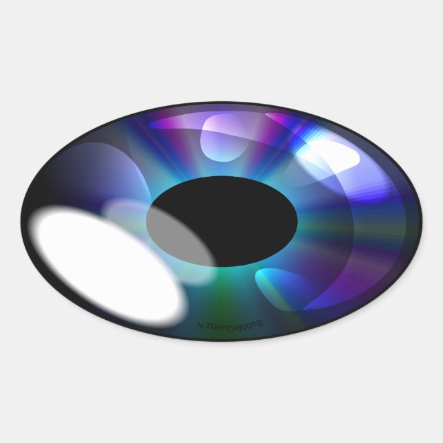 Adesivos olhais brilhantes ovais (Frente)