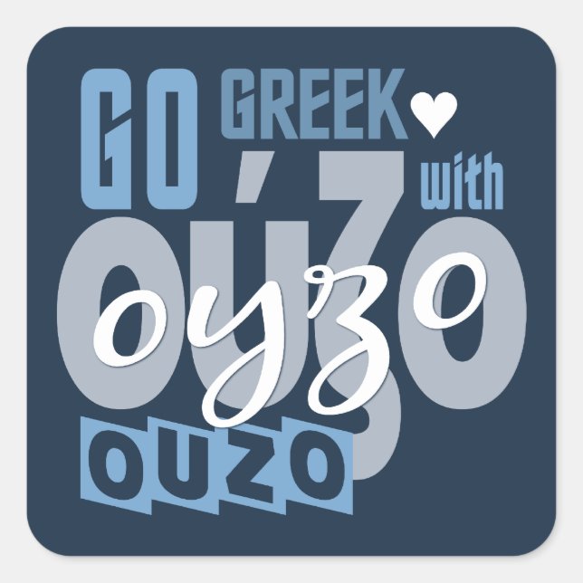 Adesivos Ouzo (Frente)