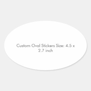 Adesivos Oval Personalizados, Formato: Folha de