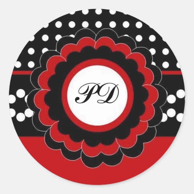Adesivos para Anúncio de Bebês: Polk A Dot 2 (Frente)