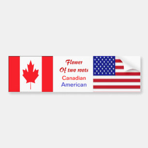 Adesivos para-choques americanos-canadianos