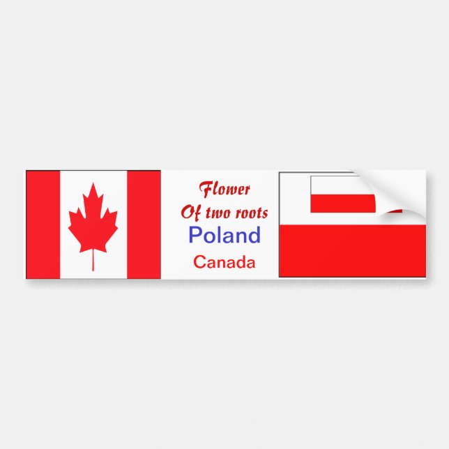 Adesivos para-choques poloneses-canadianos (Frente)