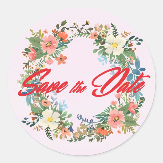 Adesivos para envelope de convite de casamento, co (Frente)