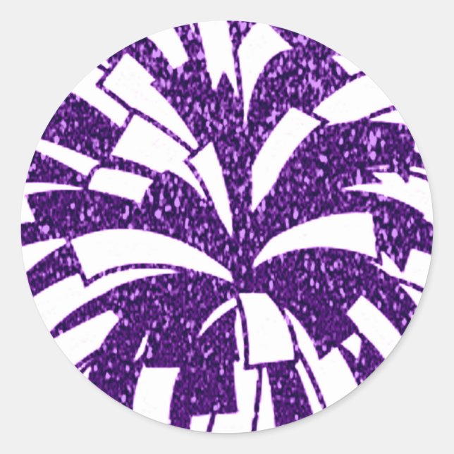 adesivos para festas roxas/brancas. (Frente)