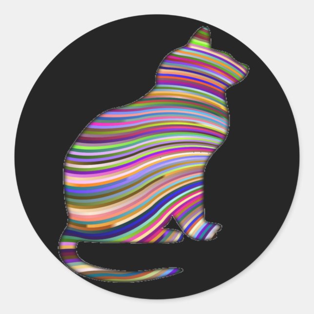 adesivos para gatos-do-arco-íris (Frente)