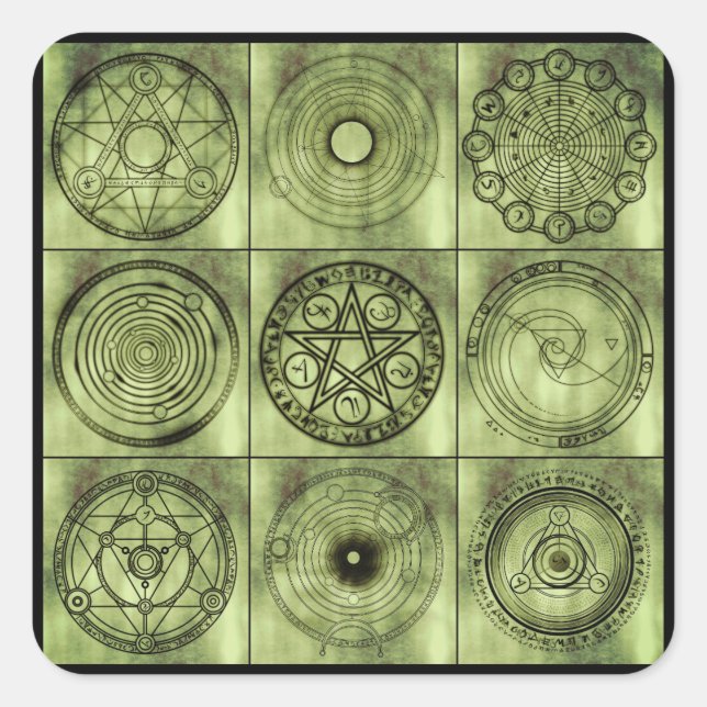 adesivos para símbolos alquímicos (Frente)