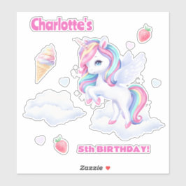 Adesivos para uma festa de aniversário mágica.