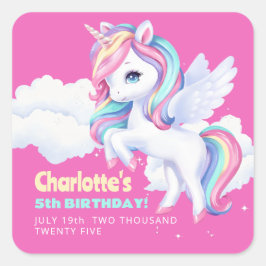 Adesivos para uma festa de aniversário mágica.