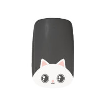 Gato Gatinho Kawaii, Branco e Bonito