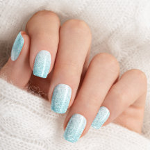 Turquesa Azul Ombre Glam Glitter
