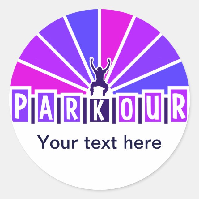 adesivos PARKOUR, personalizar (Frente)