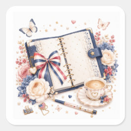 Adesivos Patrióticos do Dia 4 de Julho Soft Luxury