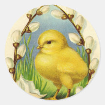 Adesivos Pequena Galinha de Páscoa