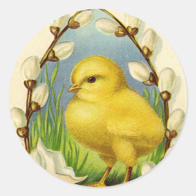 Adesivos Pequena Galinha de Páscoa (Frente)