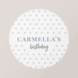 Adesivos Personalizados de Aniversário com Pontinh