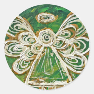 Adesivos Personalizados de Arte de Anjo Verde do G