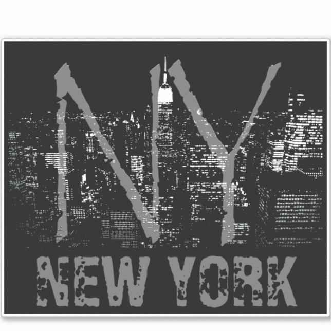 Adesivos Personalizados de Arte de Nova York NYC (Frente)