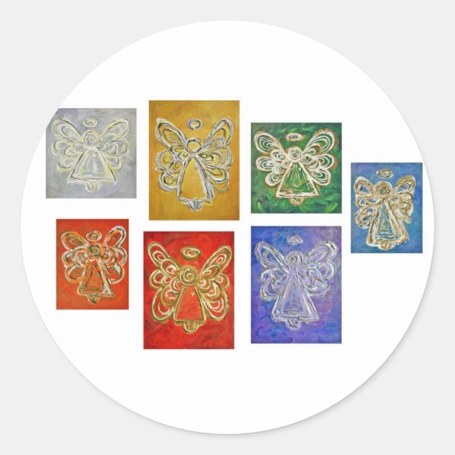 Adesivos Personalizados de Arte do Guardian Angel  (Frente)