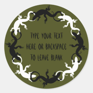 Adesivos Personalizados de Arte Lizard