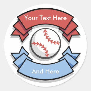 Adesivos personalizados de beisebol