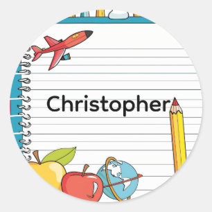 Adesivos Personalizados de Boas-Vindas ao Nome da