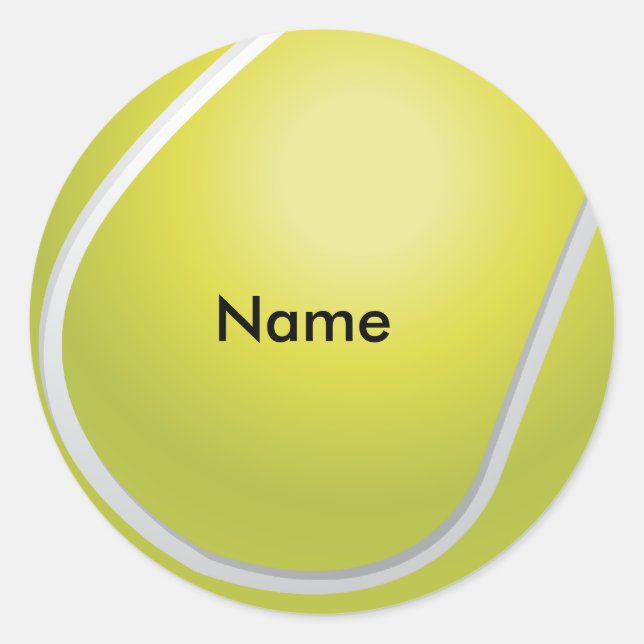 Adesivos Personalizados de Bola de Tênis (Frente)
