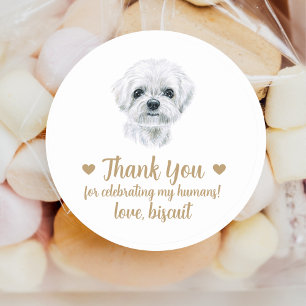 Adesivos Personalizados de Cachorro para Festa de