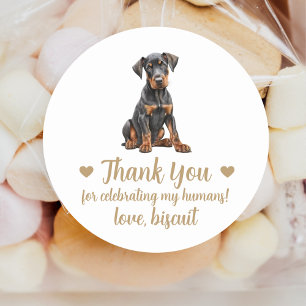 Adesivos Personalizados de Cachorro para Festa de 