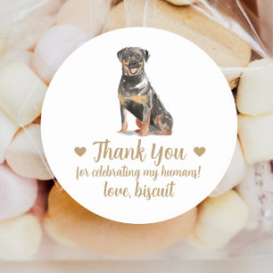 Adesivos Personalizados de Cachorro para Festa de 