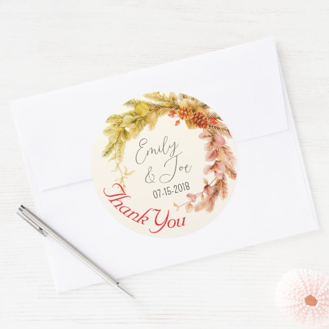 Adesivos personalizados de casamento (Envelope)