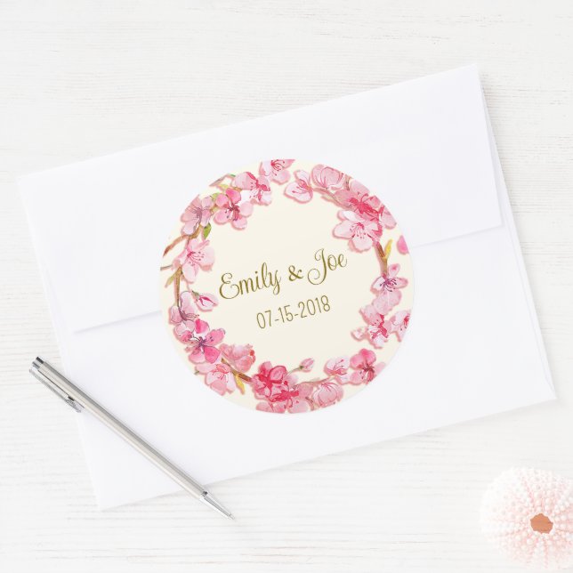 Adesivos personalizados de casamento (Envelope)