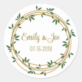 Adesivos personalizados de casamento