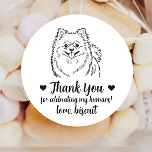 Adesivos Personalizados de Casamento com Cachorro